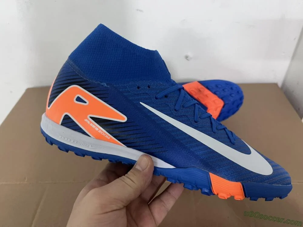 Nike Air Zoom Mercurial Superfly 10 Elite TF Soccer Shoes Blue