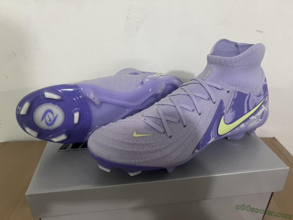Nike Phantom Luna Elite FG Firm Ground Soccer Cleats - Purple/Yellow/White