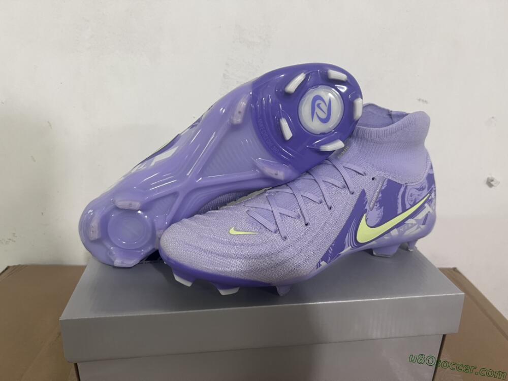 Nike Phantom Luna Elite FG Firm Ground Soccer Cleats - Purple/Yellow/White