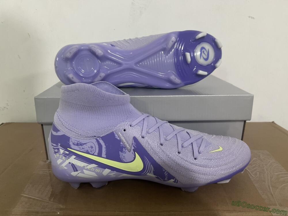 Nike Phantom Luna Elite FG Firm Ground Soccer Cleats - Purple/Yellow/White