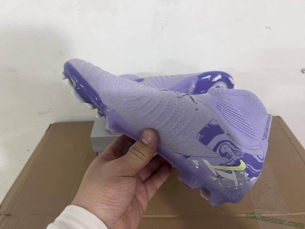 Nike Phantom Luna Elite FG Firm Ground Soccer Cleats - Purple/Yellow/White