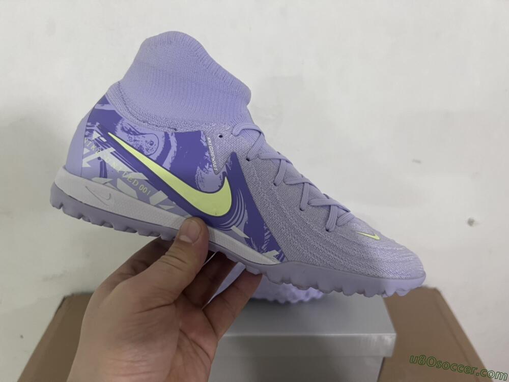 Nike Phantom Luna Elite TF Artificial Turf Soccer Shoes - Purple/Yellow/White
