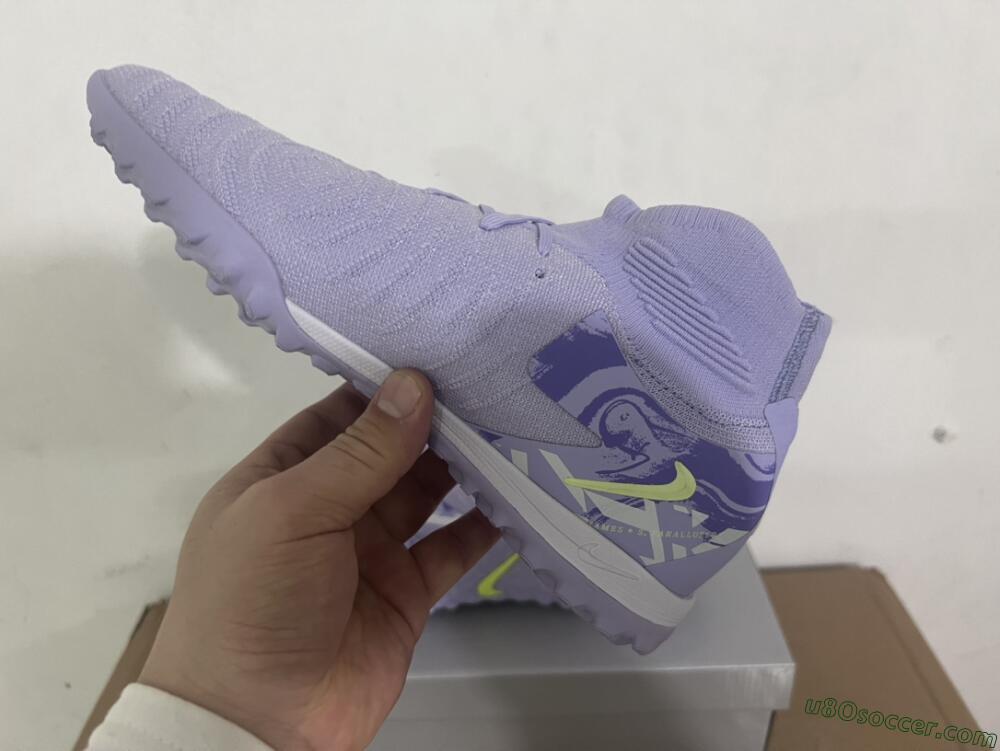 Nike Phantom Luna Elite TF Artificial Turf Soccer Shoes - Purple/Yellow/White