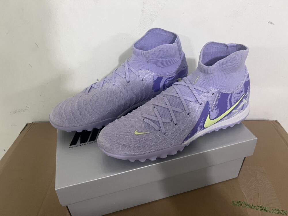 Nike Phantom Luna Elite TF Artificial Turf Soccer Shoes - Purple/Yellow/White