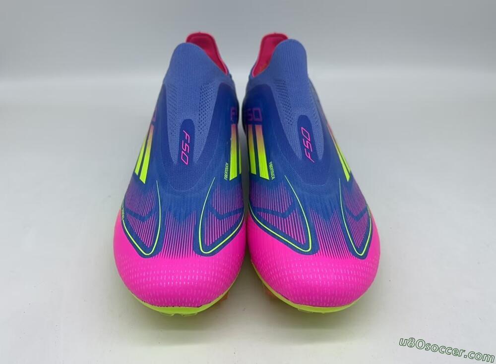 Adidas F50 Elite FG Firm Ground Soccer Cleats - Blue/Pink/Yellow