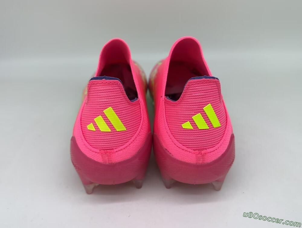 Adidas F50 Elite Laceless FG Firm Ground Soccer Cleats - Red/Yellow/Blue