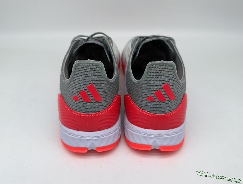 Adidas F50 Pro TF Artificial Turf Soccer Shoes - White/Silver/Red