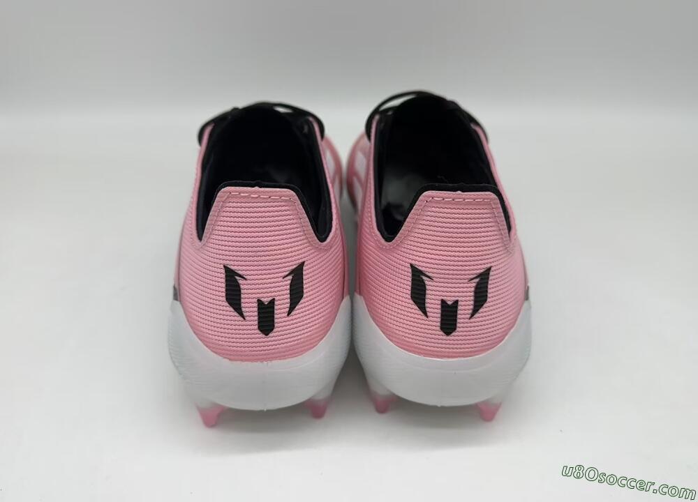 Messi x Adidas F50 Elite FG Firm Ground Soccer Cleats - Pink/Black/White