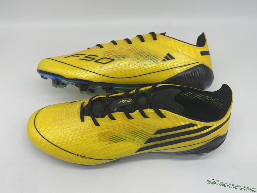 Adidas F50 Elite FG Firm Ground Soccer Cleats - Yellow/Black/Gold