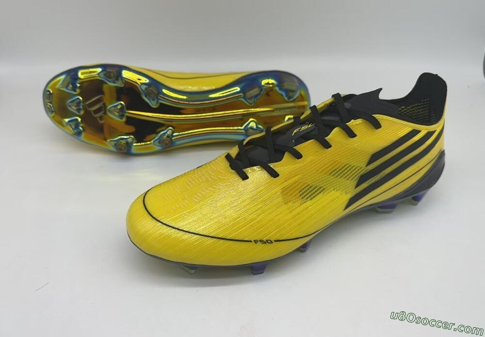 Adidas F50 Elite FG Firm Ground Soccer Cleats - Yellow/Black/Gold