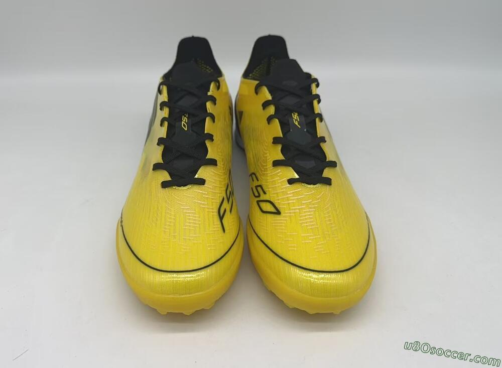 Adidas F50 Pro TF Artificial Turf Soccer Shoes - Yellow/Black/White