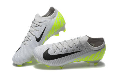 Nike Air Zoom Mercurial Vapor 16 Elite FG Firm Ground Soccer Cleats - Grey/Black/Yellow