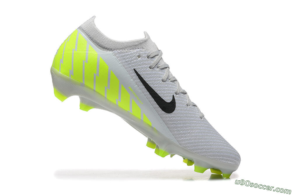 Nike Air Zoom Mercurial Vapor 16 Elite FG Firm Ground Soccer Cleats - Grey/Black/Yellow 7