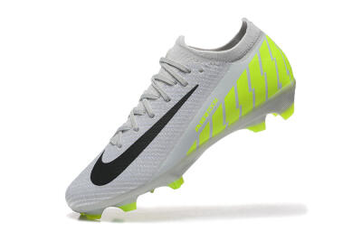 Nike Air Zoom Mercurial Vapor 16 Elite FG Firm Ground Soccer Cleats - Grey/Black/Yellow