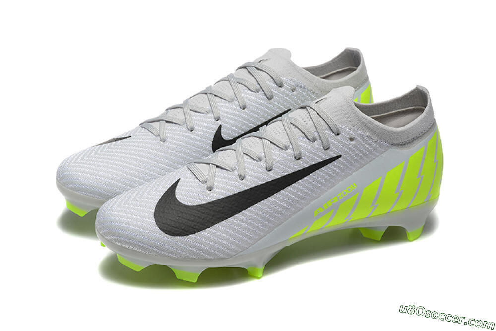 Nike Air Zoom Mercurial Vapor 16 Elite FG Firm Ground Soccer Cleats - Grey/Black/Yellow 5