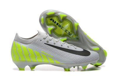 Nike Air Zoom Mercurial Vapor 16 Elite FG Firm Ground Soccer Cleats - Grey/Black/Yellow