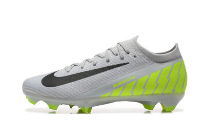 Nike Air Zoom Mercurial Vapor 16 Elite FG Firm Ground Soccer Cleats - Grey/Black/Yellow