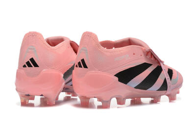 Adidas Predator Elite Foldover Tongue 25 FG Firm Ground Soccer Cleats - Pink/Black/Silver