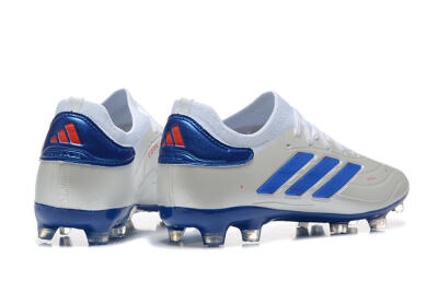Adidas Copa Pure 2 FG Firm Ground Soccer Cleats - Silver/Blue/Red