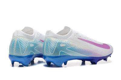 Nike Air Zoom Mercurial Vapor 16 Elite FG Firm Ground Soccer Cleats - White/Purple/Blue