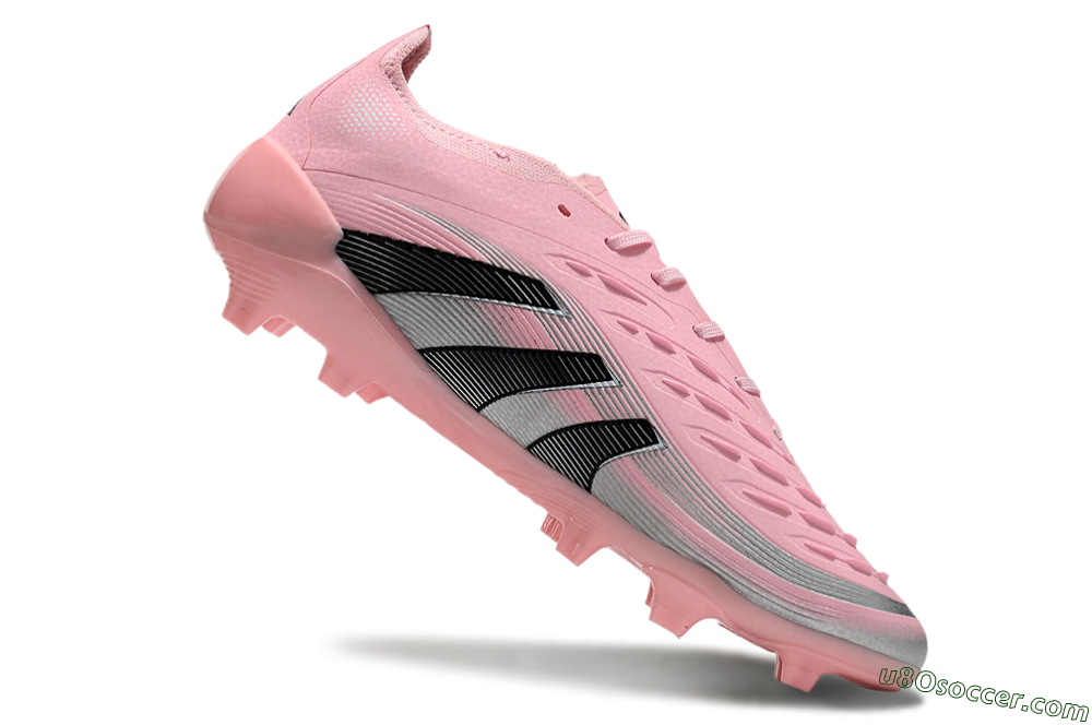 Adidas Predator Elite 25 FG Firm Ground Soccer Cleats - Pink/Black/Silver 4