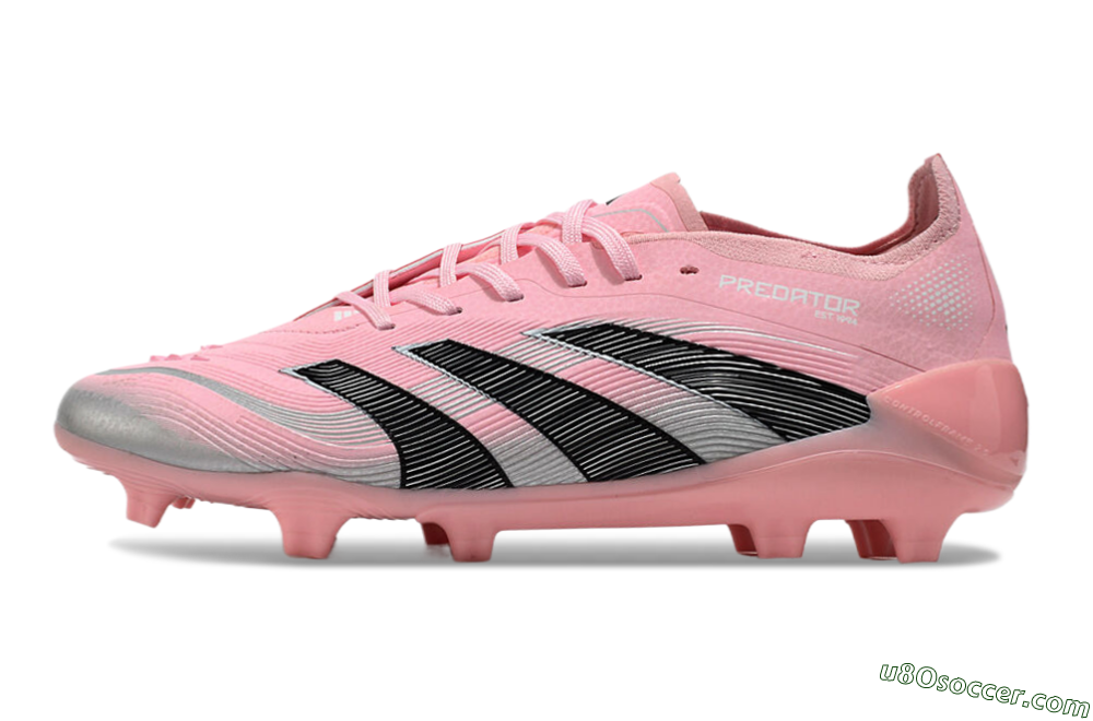 Adidas Predator Elite 25 FG Firm Ground Soccer Cleats - Pink/Black/Silver 2