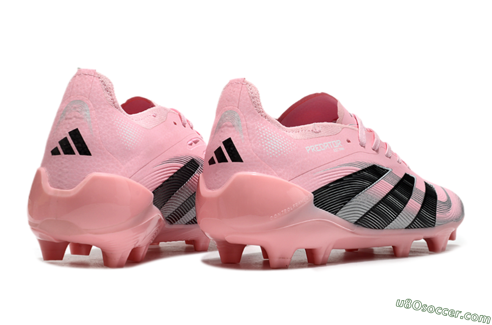 Adidas Predator Elite 25 FG Firm Ground Soccer Cleats - Pink/Black/Silver 6