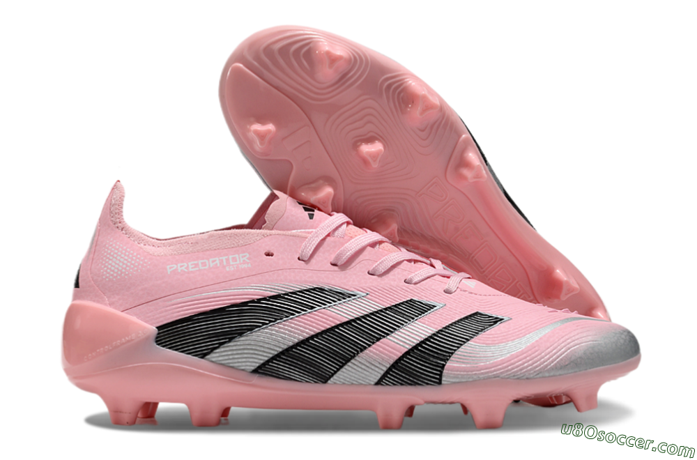 Adidas Predator Elite 25 FG Firm Ground Soccer Cleats - Pink/Black/Silver 1