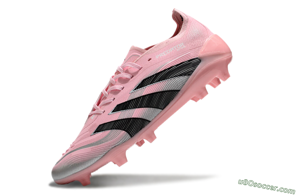Adidas Predator Elite 25 FG Firm Ground Soccer Cleats - Pink/Black/Silver 5