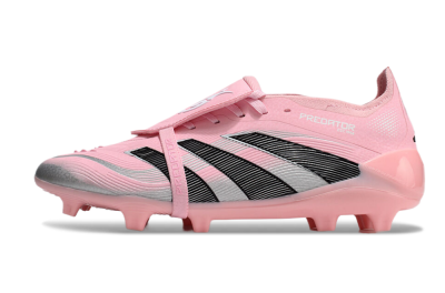 Adidas Predator Elite Foldover Tongue FG Firm Ground Soccer Cleats - Pink/Black/Silver