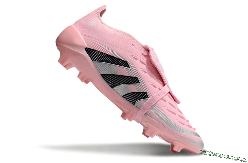 Adidas Predator Elite Foldover Tongue FG Firm Ground Soccer Cleats - Pink/Black/Silver 4