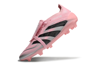 Adidas Predator Elite Foldover Tongue FG Firm Ground Soccer Cleats - Pink/Black/Silver