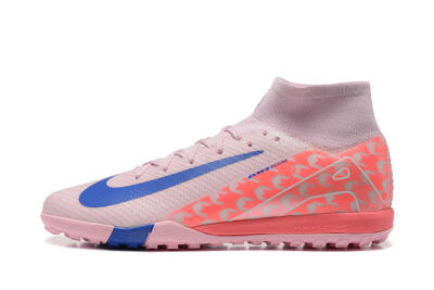 Nike Air Zoom Mercurial Superfly 10 Elite TF Artificial Turf Soccer Shoes - Pink/Blue/White