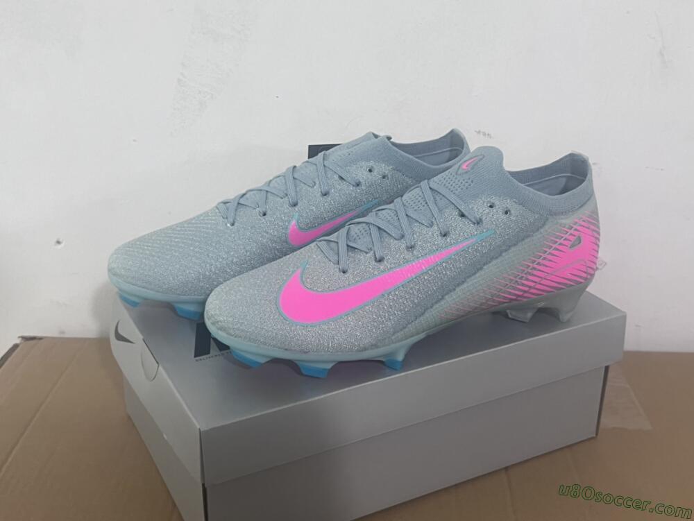 Nike Air Zoom Mercurial Vapor 16 Elite FG Firm Ground Soccer Cleats - Jade/Pink/Silver