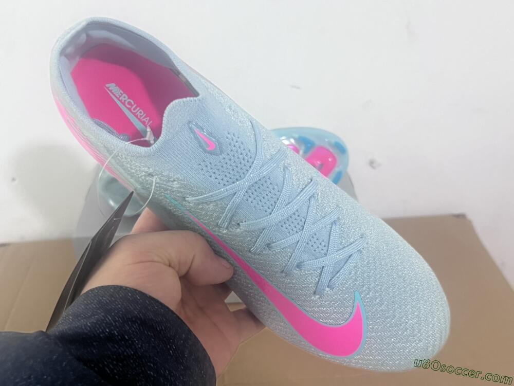 Nike Air Zoom Mercurial Vapor 16 Elite FG Firm Ground Soccer Cleats - Jade/Pink/Silver