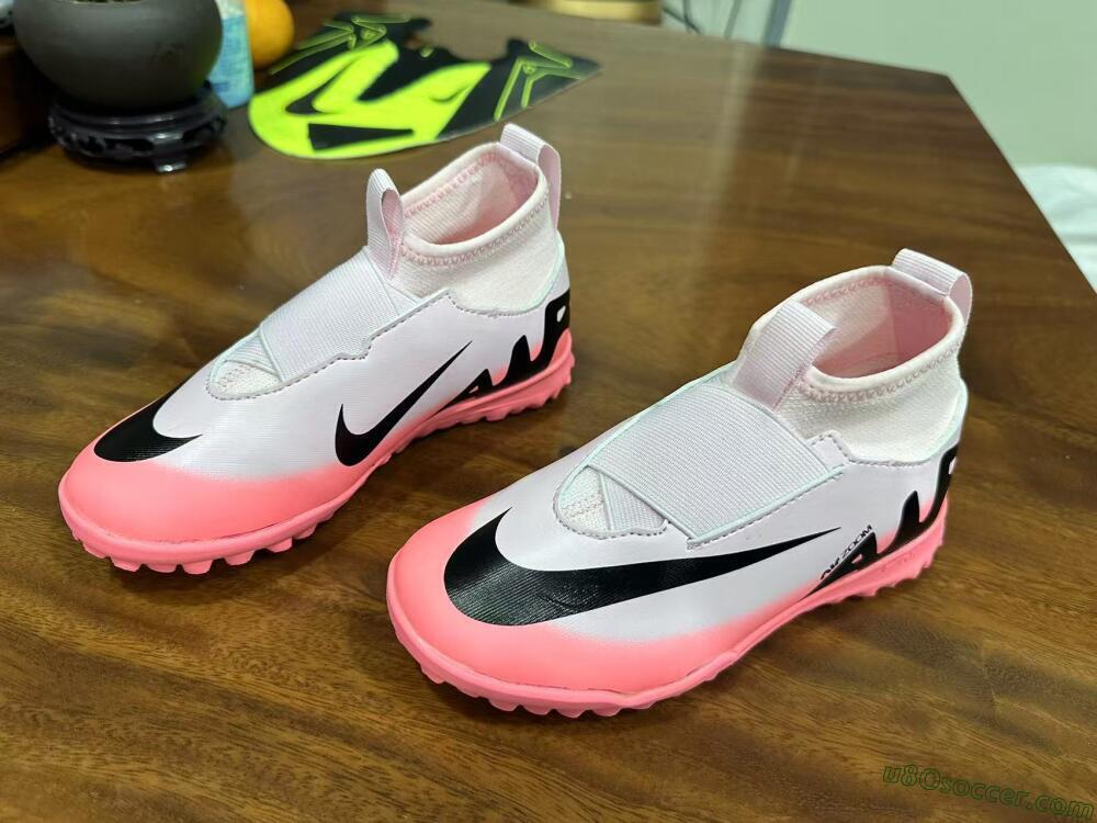 Nike Air Zoom Mercurial Superfly 9 Elite TF Artificial Turf Soccer Shoes - Pink/Black