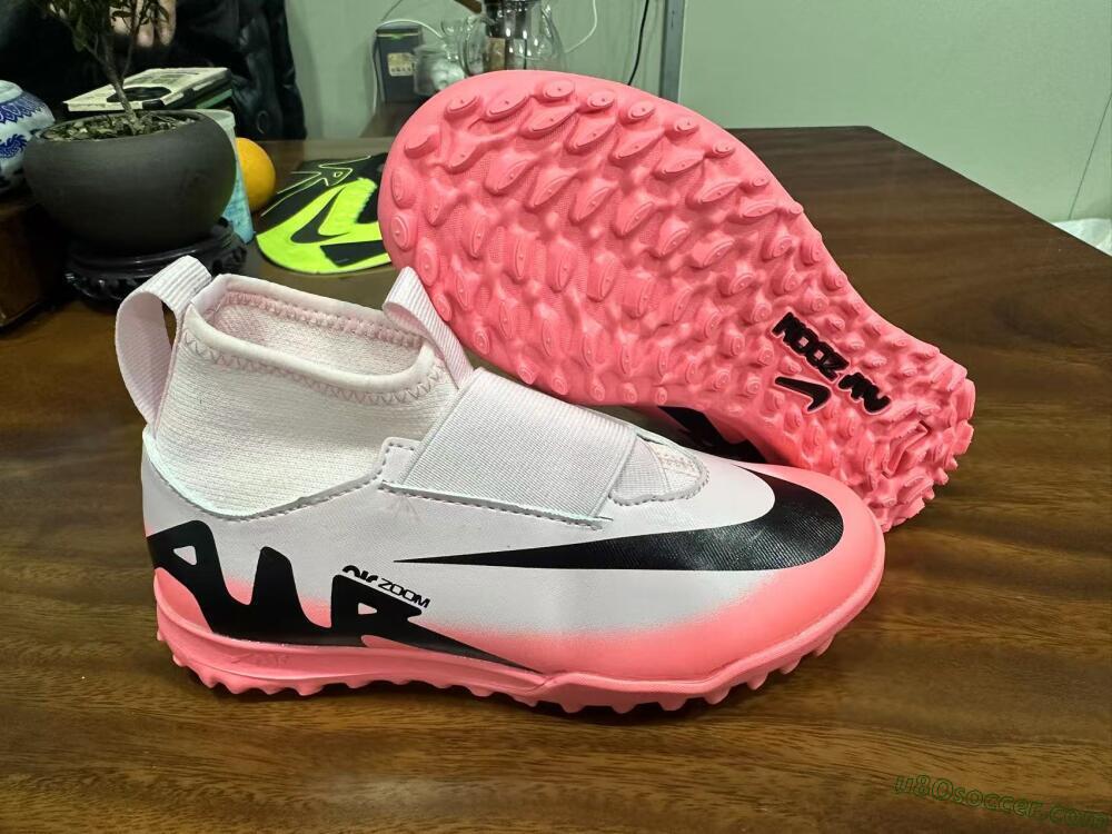 Nike Air Zoom Mercurial Superfly 9 Elite TF Artificial Turf Soccer Shoes - Pink/Black