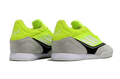 Messi x Adidas F50 Elite IC Indoor & Futsal Soccer Shoes - Yellow/Grey/Black