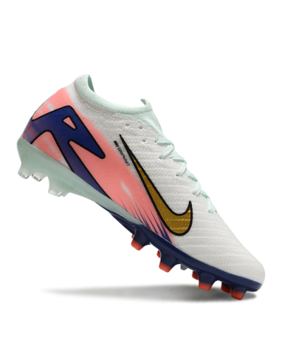 Nike Air Zoom Mercurial Vapor 16 Elite AG Artificial Grass Soccer Cleats - Jade/Gold/Blue