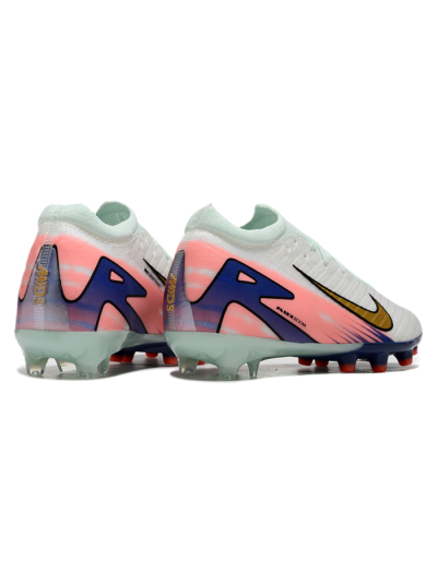 Nike Air Zoom Mercurial Vapor 16 Elite AG Artificial Grass Soccer Cleats - Jade/Gold/Blue