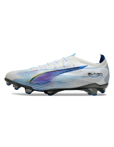 Puma Ultra Ultimate FG Firm Ground Soccer Cleats - Beige/Blue/Yellow
