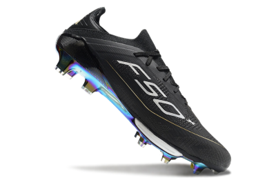 Adidas F50+ Lightstrike Pro Elite FG Firm Ground Soccer Cleats - Black/Silver/Gold