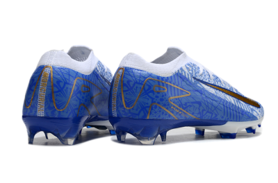 Nike Air Zoom Mercurial Vapor 16 Elite FG Firm Ground Soccer Cleats - White/Blue/Gold