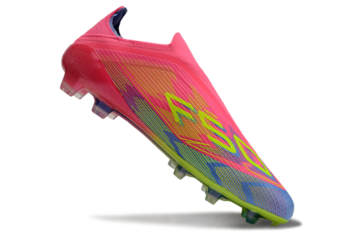 Adidas F50 Elite Laceless FG Firm Ground Soccer Cleats - Pink/Blue/Yellow