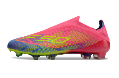 Adidas F50 Elite Laceless FG Firm Ground Soccer Cleats - Pink/Blue/Yellow