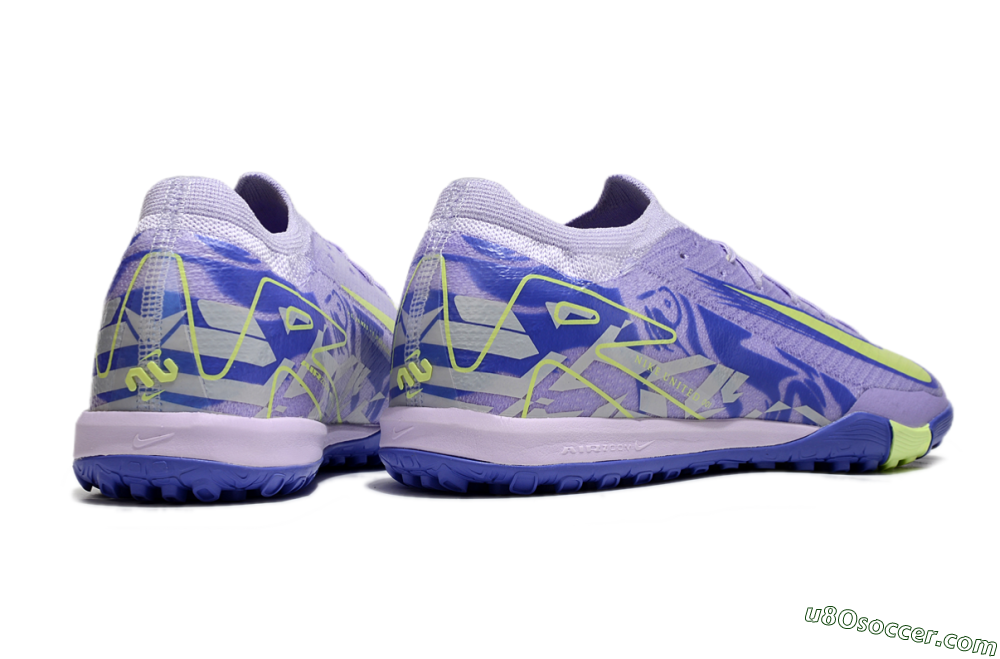 Nike Air Zoom Mercurial Vapor 16 Elite TF Artificial Turf Soccer Shoes - Purple/Yellow/Blue 6