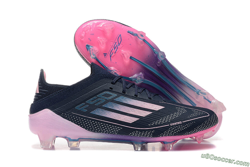 Adidas F50 Elite FG Firm Ground Soccer Cleats - Blue/Pink 1