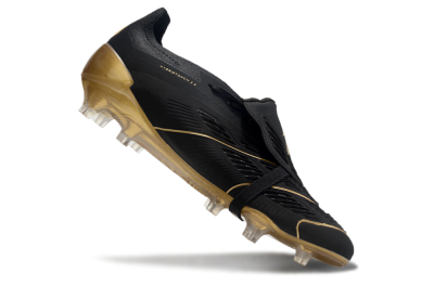 Adidas Predator Elite Foldover Tongue FG Firm Ground Soccer Cleats - Black/Gold