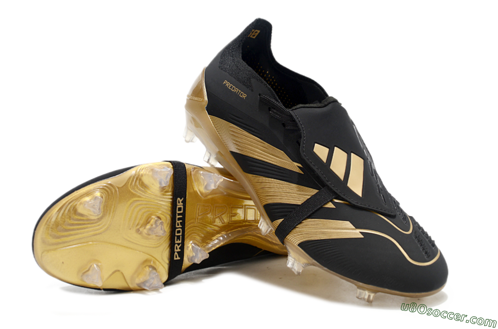 Adidas Predator Elite Foldover Tongue FG Firm Ground Soccer Cleats - Black/Gold 4