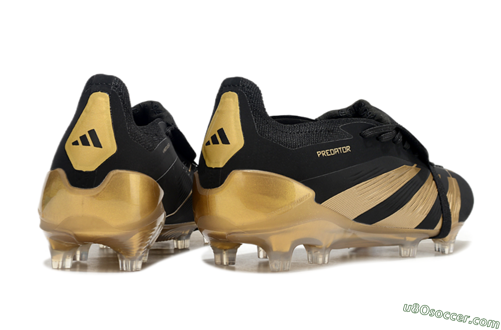 Adidas Predator Elite Foldover Tongue FG Firm Ground Soccer Cleats - Black/Gold 7
